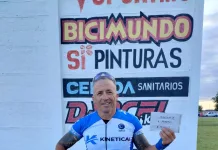 Ciclismo: Juan Carlos Funes corrió en Azul