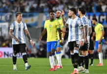 Aplastante partido de la selección Argentina derrotó 4 a 1 a Brasil en el Monumental