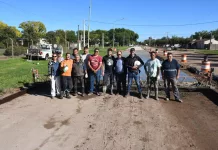 Avanza la obra de pavimento de la Av. Ibañez Frocham