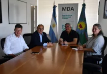 José Luis Salomón mantuvo una reunión con el Ministro de Desarrollo Agrario de la Provincia de Buenos Aires Javier Rodríguez