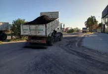 Trabajos de mejoras en las calles colectoras de la ruta 205
