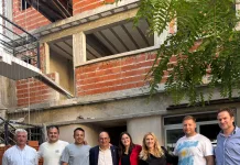 Lordén visitó la obra de ampliación del CEUS en La Plata