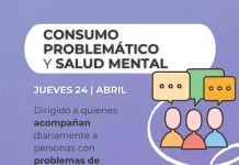 El equipo de Consumo Problemático y Salud Mental de la Subsecretaría de Desarrollo Humano, te invita a sumarte al próximo encuentro