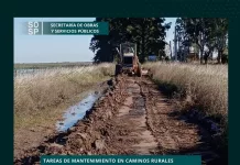 Realizan mantenimiento en caminos rurales