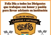 Día del Dirigente Deportivo: Saludos desde el Club de Motos Antiguas de Saladillo