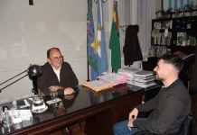 José Luis Salomón mantuvo una reunión de trabajo con el Director de Juventudes Bernabé Ruviera