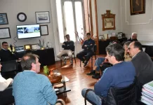 Reunión con los integrantes de Tecno Drones Saladillo