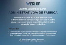 Búsqueda laboral || Administrativo/a de Fábrica