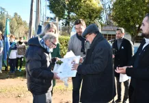 Inauguración de la Biblioteca Municipal Ricardo Víctor Coco Gaddi en la localidad de Cazón