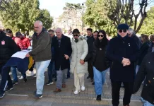 José Luis Salomón participó del sepelio del ex intendente De Roque Pérez Juan Carlos Gasparini