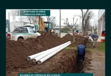 Rivadavia entre Saavedra || recambio completo de 140 m de colector cloacal