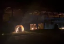 Paraje El Trigo | Incendio de un colectivo en Ruta 91