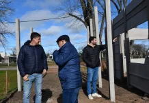 Recorrida por la obra de ampliación de la Delegación de Saladillo Norte para el Comando de Seguridad
