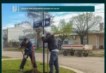Municipalidad de Saladillo || 45 nuevos nomencladores de calles en barrios con cordón cuneta Falucho y Saavedra principalmente