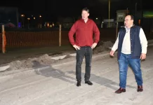 En un importante paso hacia el desarrollo urbano de Saladillo, el Intendente José Luis Salomón y el Secretario de Desarrollo Local, Vladimir Wuiovich, realizaron una recorrida nocturna por las obras en ejecución del Pasaje Moreno