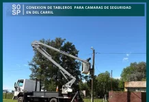 Trabajos de conexionado de 4 tableros para el funcionamiento de las nuevas cámaras de seguridad en la Localidad de Del Carril