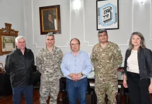 Encuentro con autoridades del Ejército Argentino tras el proceso electoral