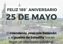 ¡FELIZ 189° ANIVERSARIO, 25 DE MAYO!