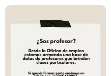 Atención profesores || La oficina de empleo se encuentra armando una base de datos para profesores que brinden clases particulares
