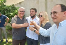 Se realizó el tradicional brindis