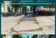 El área de pavimento || se encuentra realizando diversas tareas en diferentes espacios públicos de nuestra ciudad