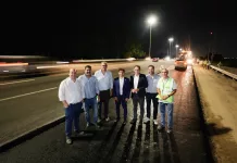 Kicillof y Walter Abarca supervisaron el inicio de una obra clave en la autopista Buenos Aires – La Plata
