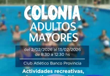 Ya se abrió la inscripción para la Colonia de Adultos Mayores