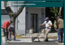 Trabajos de demarcación horizontal