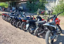 Secuestraron 27 motos por circular con escape anti reglamentario