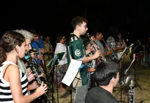 Cierre de la XIX Convivencia Clarinetística en la Base de Campamento, a cargo de la profesora Julieta Ugartemendia