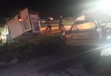RUTA 205 || Un fuerte choque entre dos vehículos se registró en la madrugada en el kilómetro 107 de la Ruta Nacional 205 y dejó como saldo 10 personas lesionadas