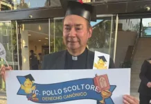 El Padre Mauricio Scoltore Obtuvo su título en Derecho Canónico