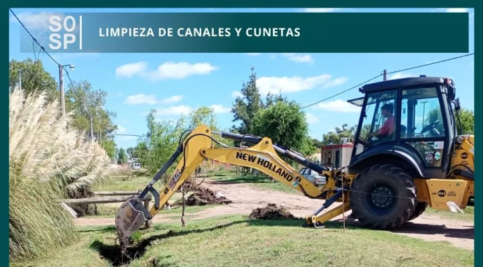 personal de la dirección de mantenimiento de la red vial se encuentra realizando limpieza tanto en caminos rurales como en cunetas en la planta urbana