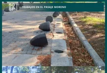 Siguen con los trabajos en el «pasaje Moreno»