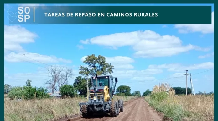 La dirección de mantenimiento de la red vial, se encuentra realizando tareas de roturación, repaso y nivelación en distintos caminos rurales y urbanos
