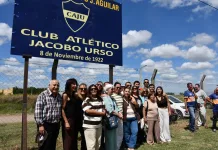 Galería de fotos || inauguración del predio del nuevo estadio e imposición del nombre de Lindolfo Aguilar del Club Atlético Jacobo Urso