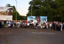 Se presento el mural por los 114 años de la fundación de Polvaredas