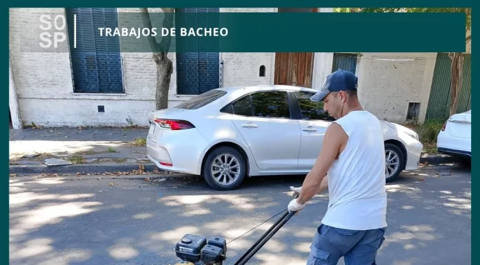 Está semana personal del área de pavimento se encuentra realizando tareas de bacheo en frío
