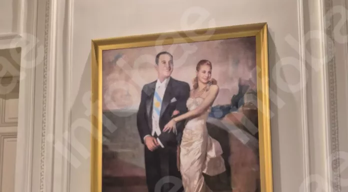 El Gobierno retiró un cuadro de Perón y Evita de Casa Rosada y evalúa poner uno de Messi
