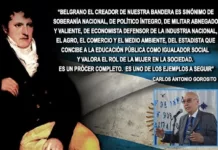 La bandera es el símbolo que nos identifica como patria se la debemos a Manuel Belgrano ( ( 03-06-1770/ 20-06-1820) su creador
