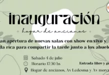 Con mucha alegría queremos invitarlos a la inauguración de las nuevas obras y mejoras del Hogar de Ancianos.