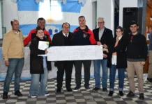 Bomberos de Del Carril | entrega de los planos correspondientes de las instalaciones del cuartel