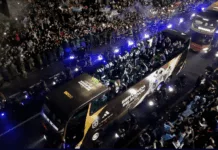 Una recepción digna de campeones