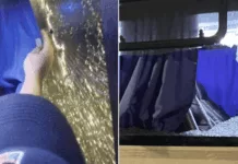 Brutal ataque en Uruguay: balearon a los micros de los hinchas de Tigre tras el triunfo ante Nacional por la Sudamericana